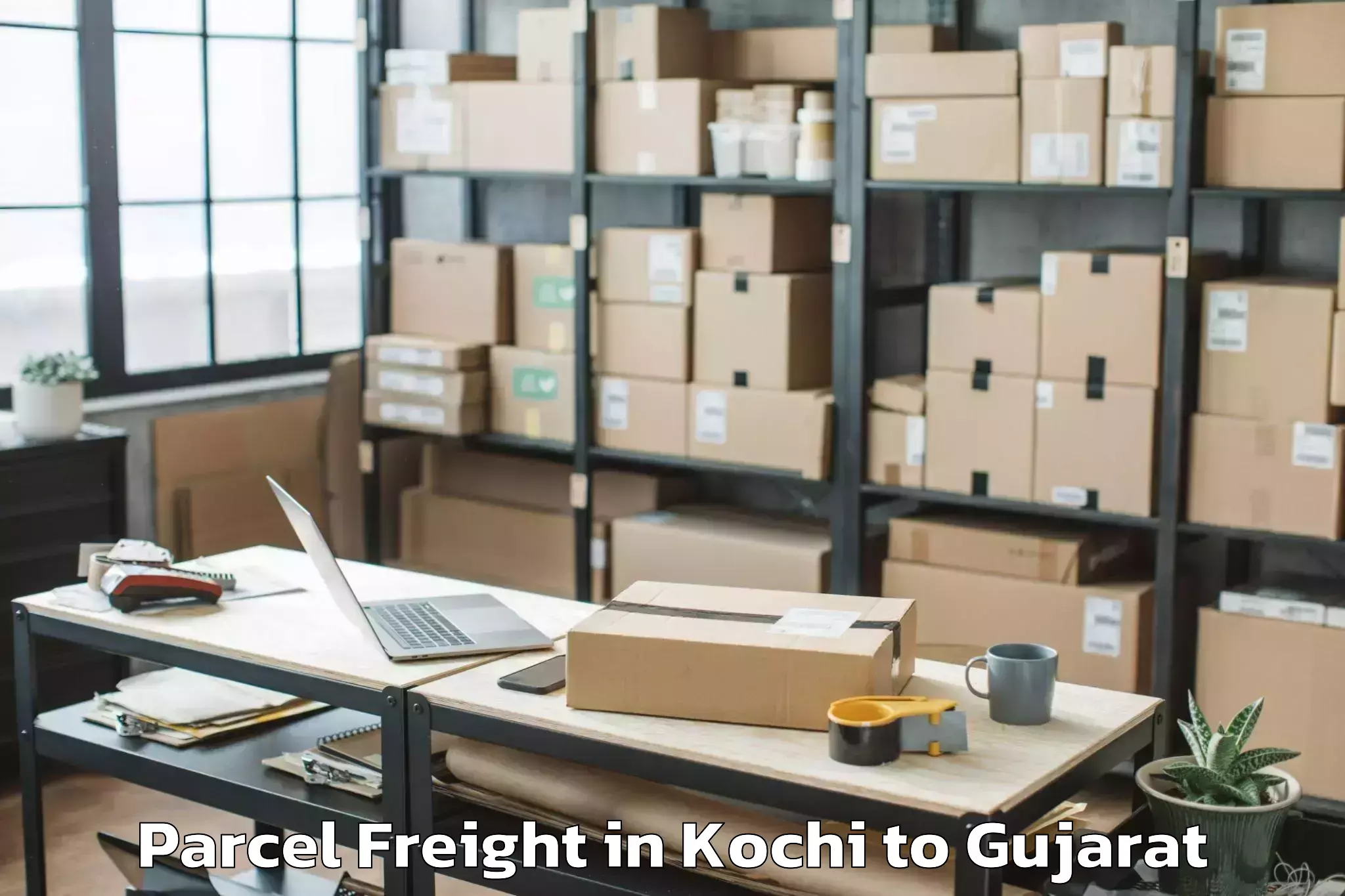 Trusted Kochi to Bhilad Parcel Freight